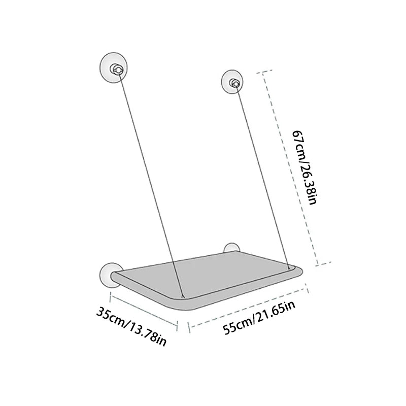 Cama-rede ultramacia para gatos para janela