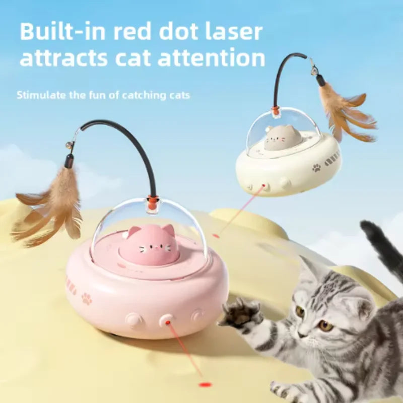 Brinquedo interativo elétrico recarregável para gatos