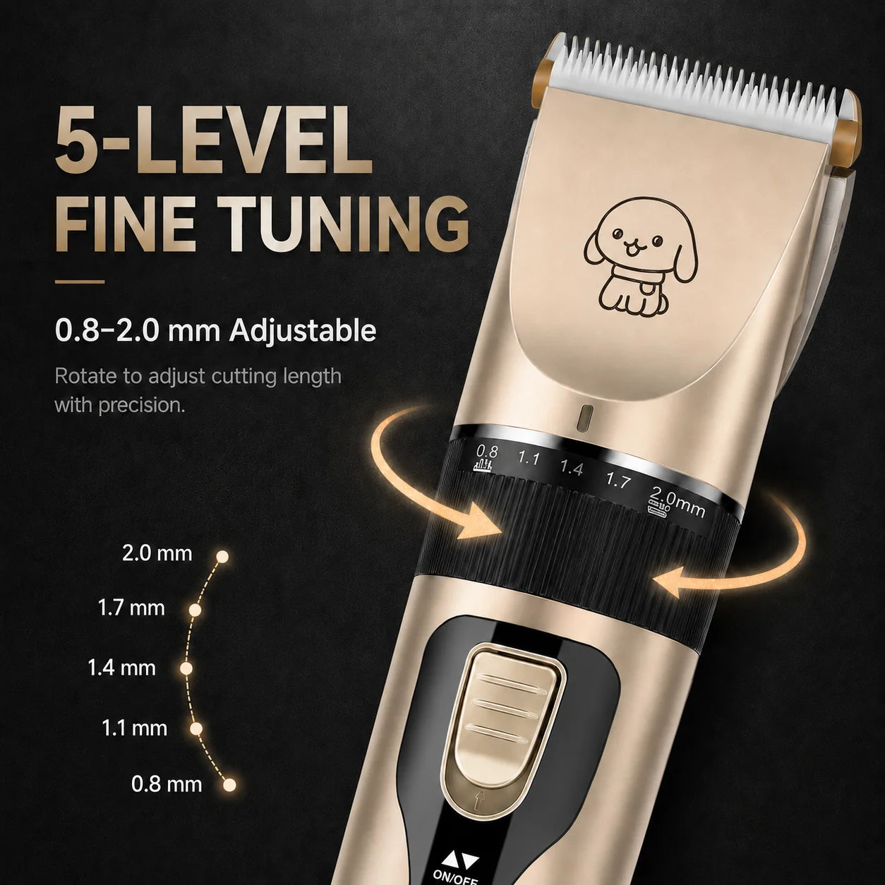 Pet grooming clipper
