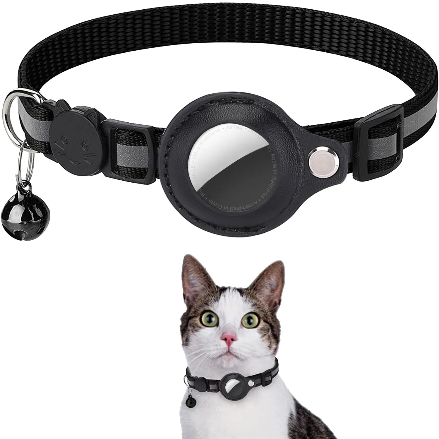 Coleira para gatos com suporte para AirTag