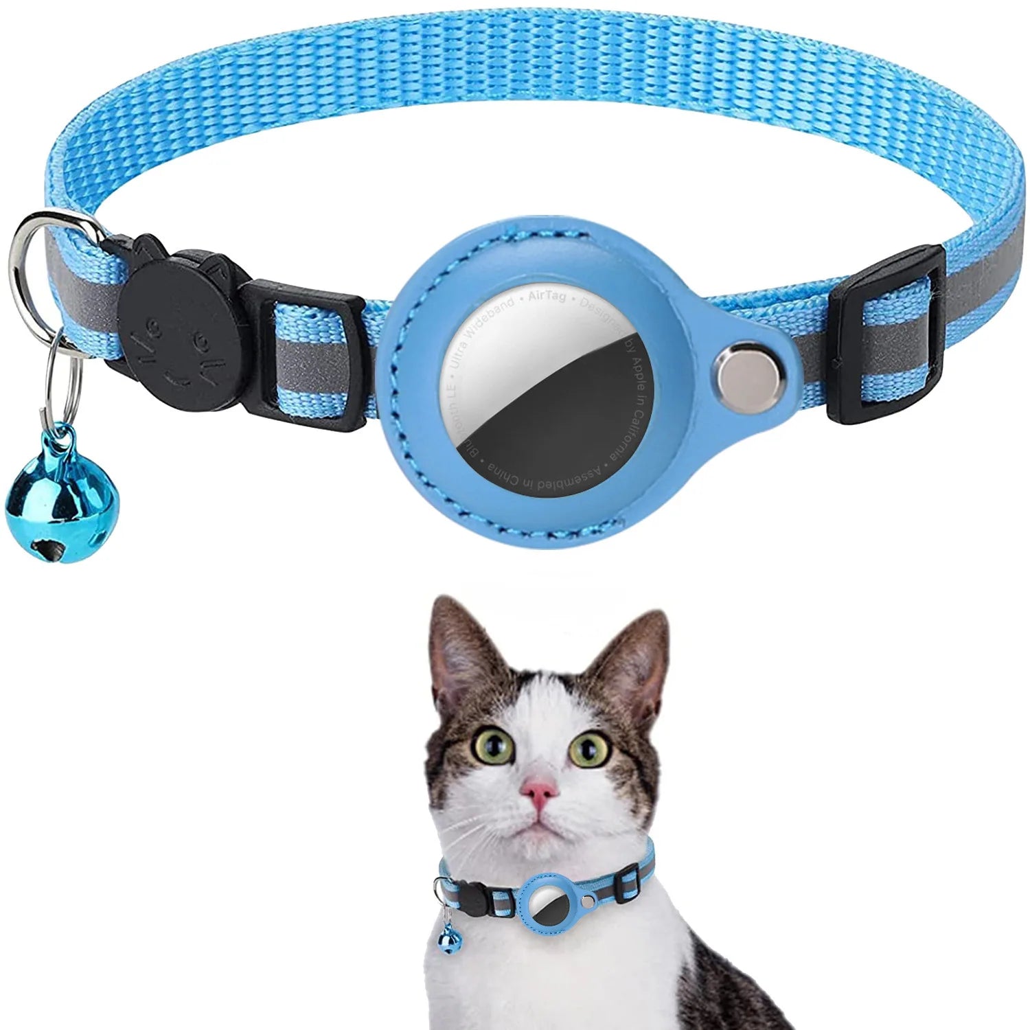Coleira para gatos com suporte para AirTag