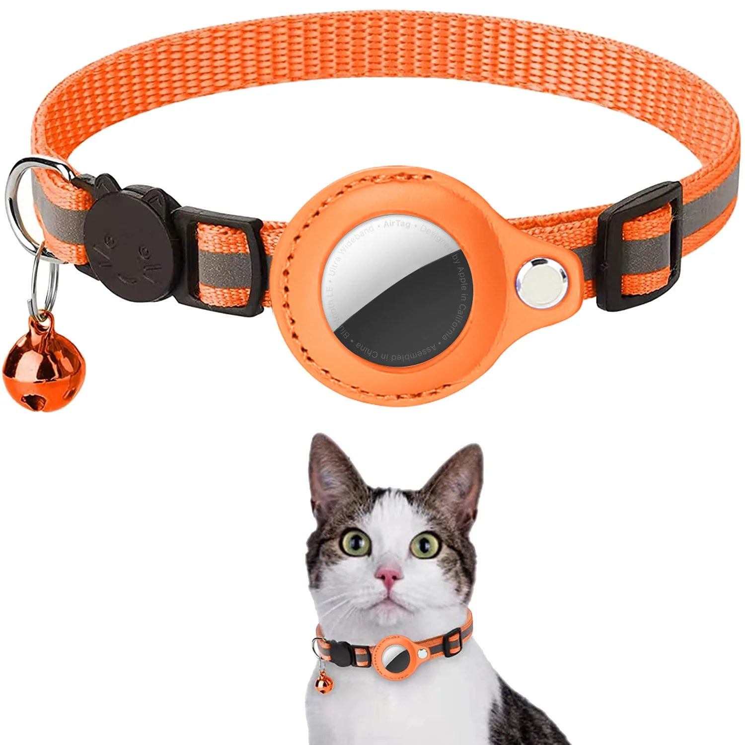 Coleira para gatos com suporte para AirTag