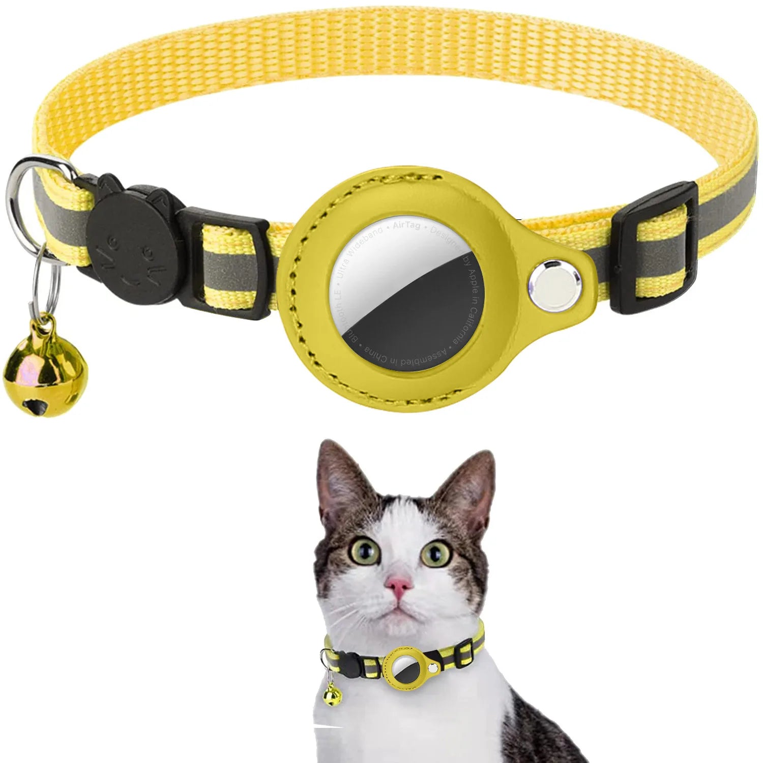 Coleira para gatos com suporte para AirTag