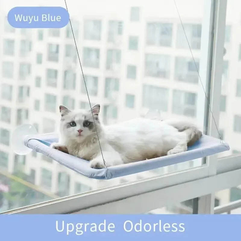 Cama-rede ultramacia para gatos para janela