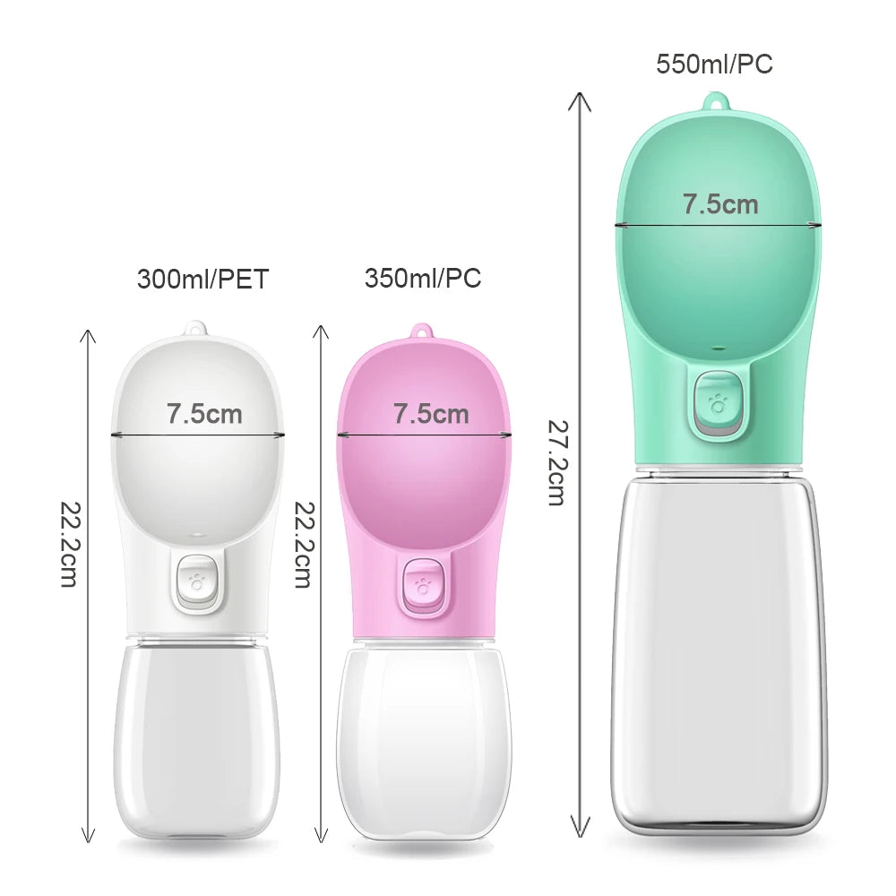 Garrafa de Água Portátil para Cães e Gatos