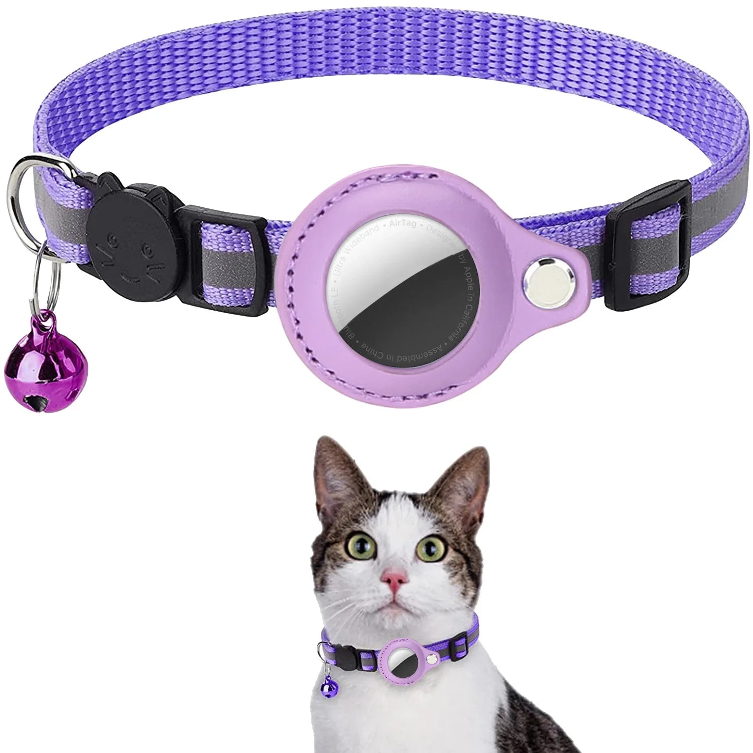 Coleira para gatos com suporte para AirTag