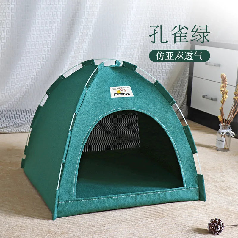 Cama-tenda para animais de estimação