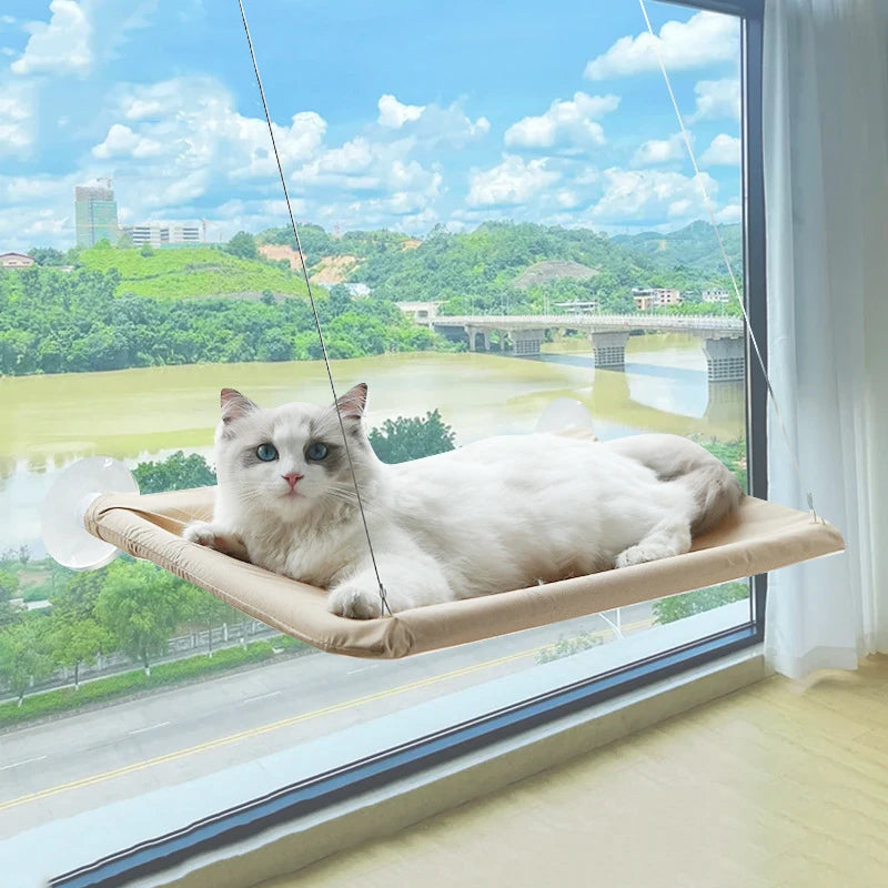 Cama-rede ultramacia para gatos para janela