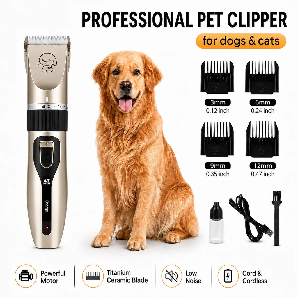 Pet grooming clipper