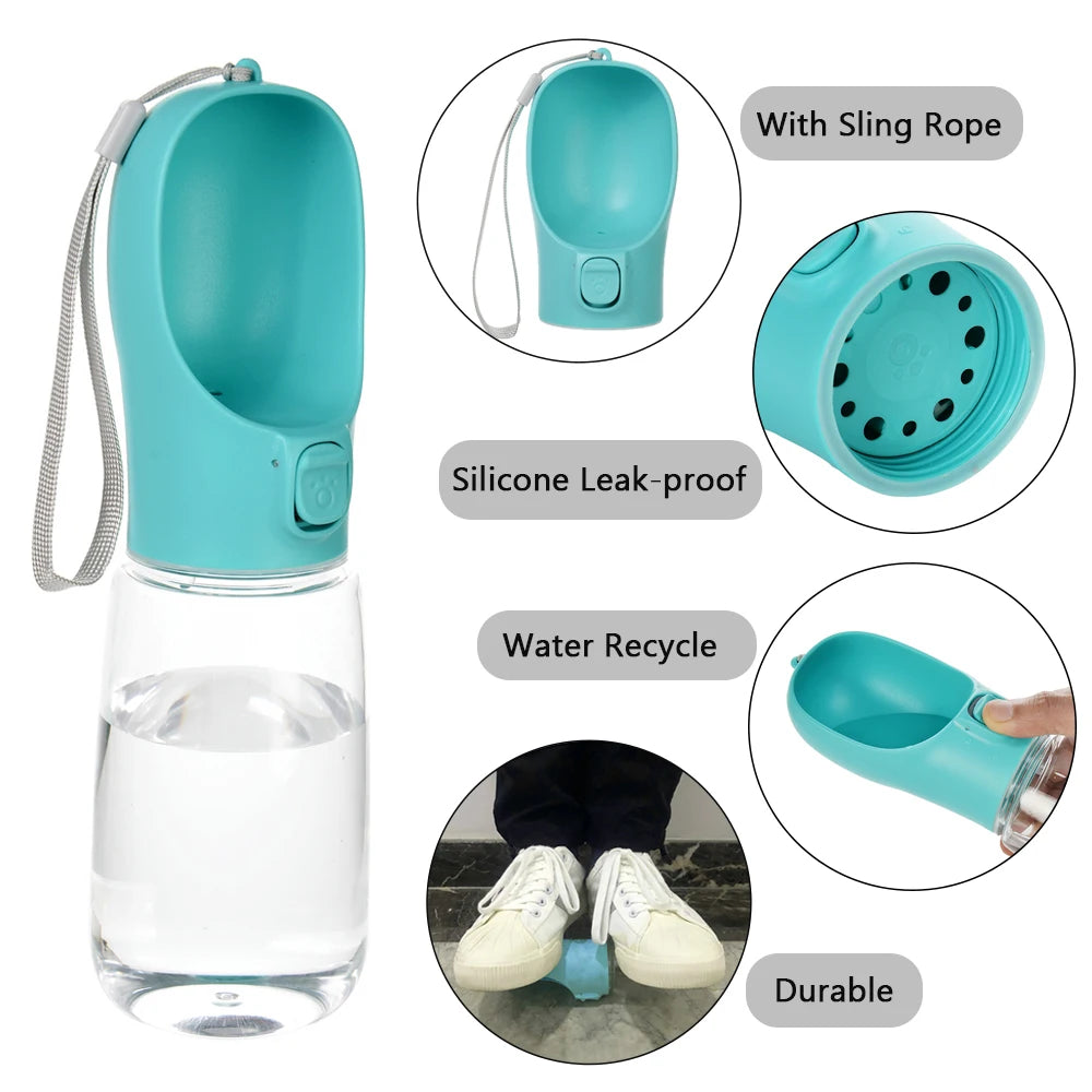 Garrafa de Água Portátil para Cães e Gatos