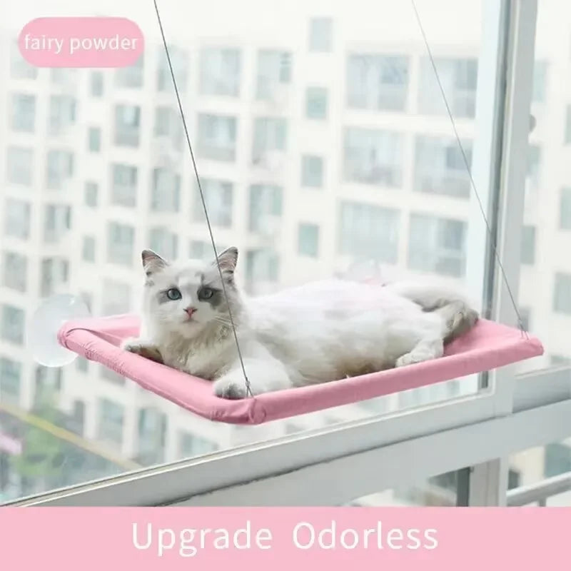 Cama-rede ultramacia para gatos para janela
